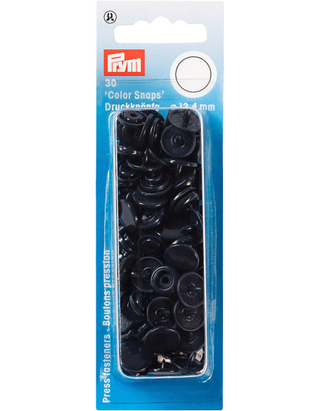 Set de 30 boutons pression Color Snaps 12,4 mm - Marine