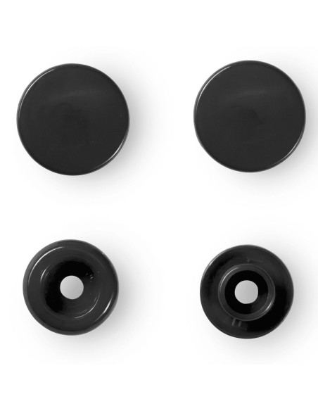 Set de 30 boutons pression Color Snaps 12,4 mm - Noir