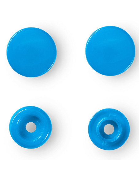Set de 30 boutons pression Color Snaps 12,4 mm - Bleu