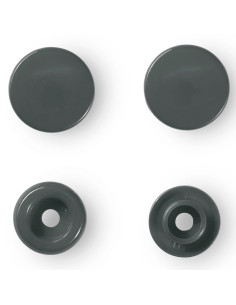 Set de 30 boutons pression Color Snaps 12,4 mm - Gris foncé 2