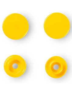 Set de 30 boutons pression Color Snaps 12,4 mm - Jaune 2