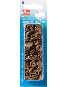Set de 30 boutons pression Color Snaps 12,4 mm - Or