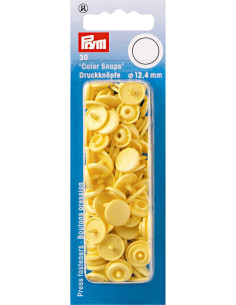 Set de 30 boutons pression Color Snaps 12,4 mm - Banane