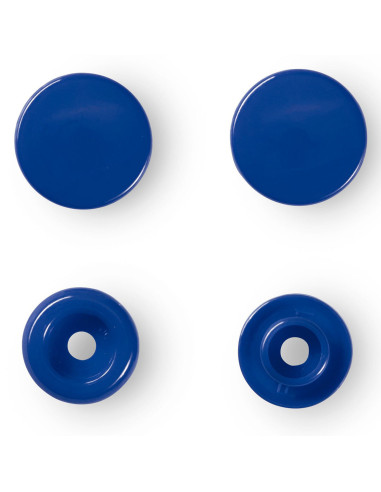 Set de 30 boutons pression Color Snaps 12,4 mm - Bleu royal
