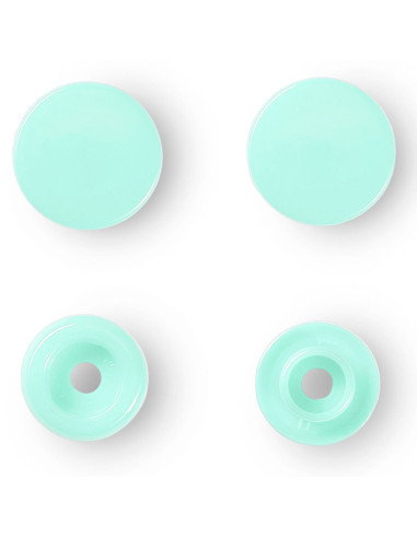 Set de 30 boutons pression Color Snaps 12,4 mm - Menthe
