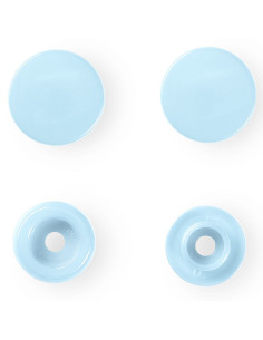 Set de 30 boutons pression Color Snaps 12,4 mm - Bleu clair 2