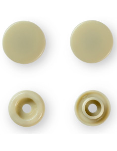 Set de 30 boutons pression Color Snaps 12,4 mm - Beige 2