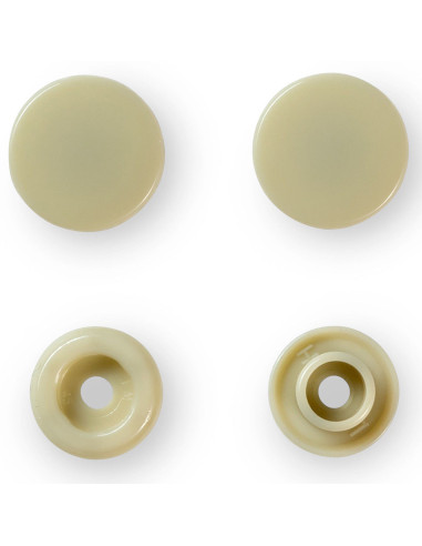 Set de 30 boutons pression Color Snaps 12,4 mm - Beige