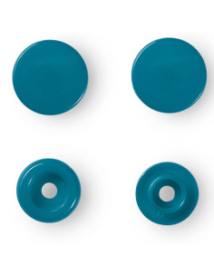 Set de 30 boutons pression Color Snaps 12,4 mm - Bleu pétrole 2