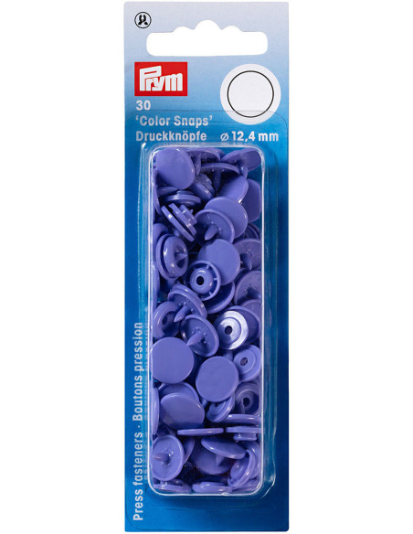 Set de 30 boutons pression Color Snaps 12,4 mm - Lilas