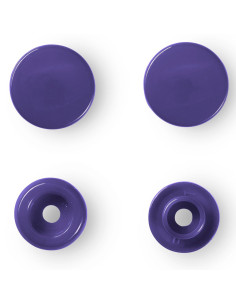 Set de 30 boutons pression Color Snaps 12,4 mm - Violet foncé 2