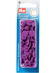 Set de 30 boutons pression Color Snaps 12,4 mm - Violet améthyste