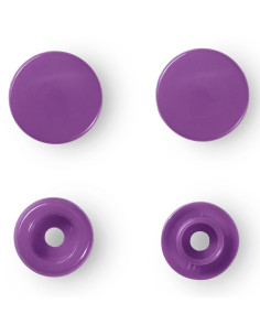 Set de 30 boutons pression Color Snaps 12,4 mm - Violet améthyste 2
