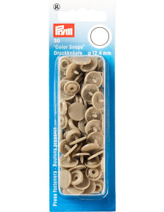 Set de 30 boutons pression Color Snaps 12,4 mm - Champagne