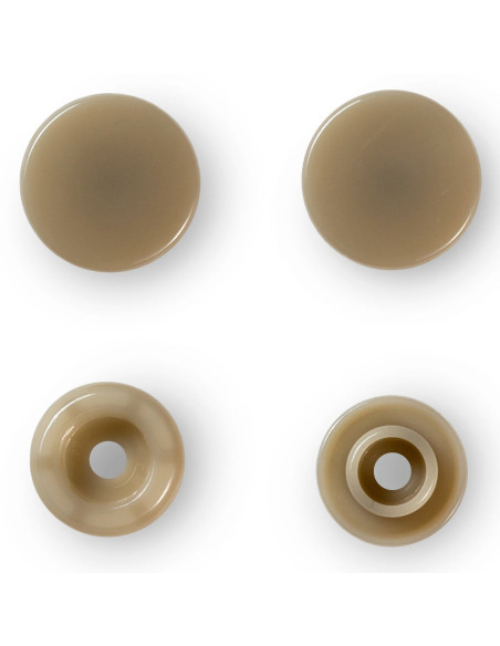 Set de 30 boutons pression Color Snaps 12,4 mm - Champagne