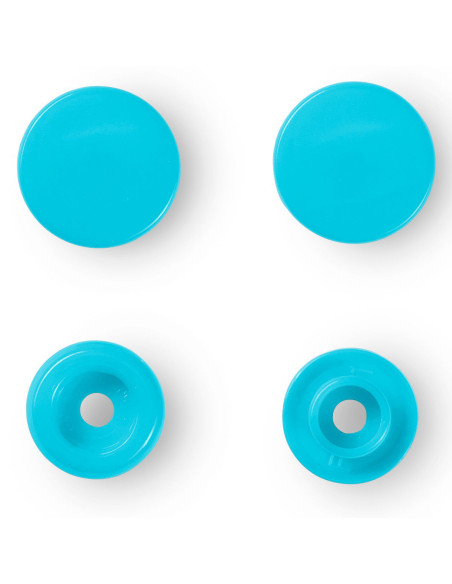 Set de 30 boutons pression Color Snaps 12,4 mm - Turquoise foncé