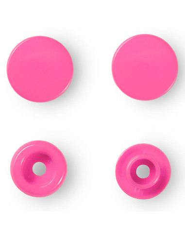 Set de 30 boutons pression Color Snaps 12,4 mm - Fuchsia