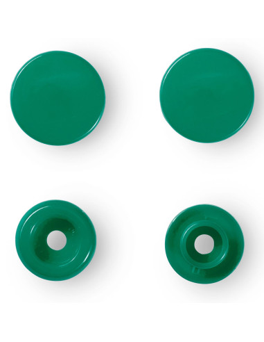 Set de 30 boutons pression Color Snaps 12,4 mm - Vert herbe