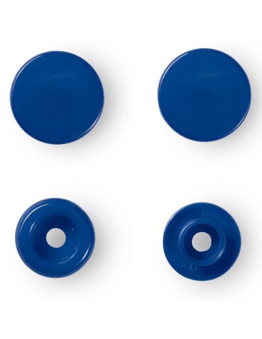 Set de 30 boutons pression Color Snaps 12,4 mm - Bleu foncé