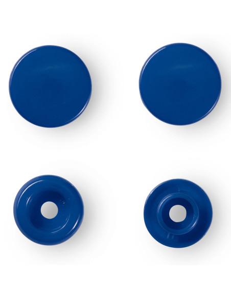 Set de 30 boutons pression Color Snaps 12,4 mm - Bleu foncé