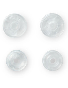 Set de 30 boutons pression Color Snaps 12,4 mm - Transparent mat 2