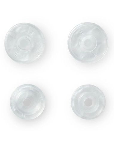 Set de 30 boutons pression Color Snaps 12,4 mm - Transparent mat