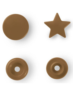Set de 30 boutons pression Color Snaps Étoiles 12,4 mm - Or 2