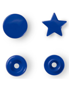 Set de 30 boutons pression Color Snaps Étoiles 12,4 mm - Bleu royal 2