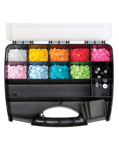 Boite de 300 boutons pression Color Snaps 12,4 mm 2