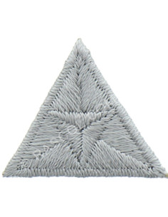 Écusson thermocollant mouche - Gris