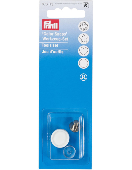 Jeu d´outils pour pose de pressions Color Snaps 12,4 mm