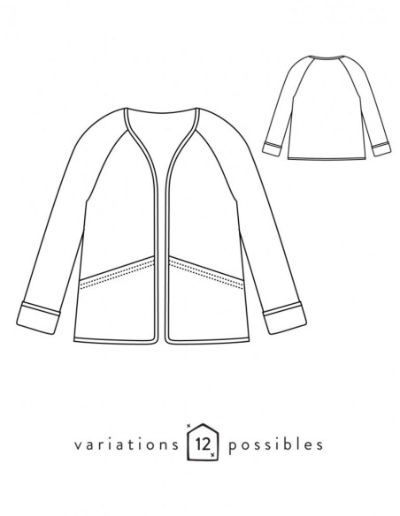 Patron de veste Absolu - Atelier Scämmit