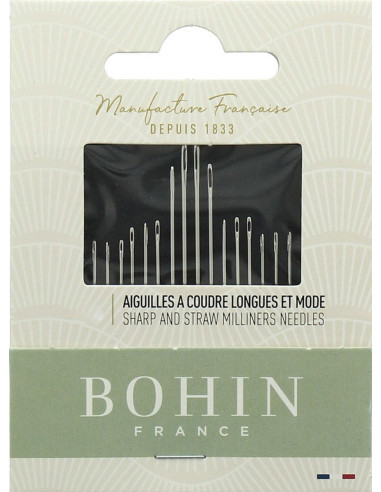 Carnet 20 aiguilles à repriser Bohin