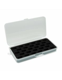 Boite de rangement noire pour canettes standards