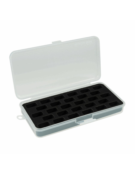 Boite de rangement noire pour canettes standards