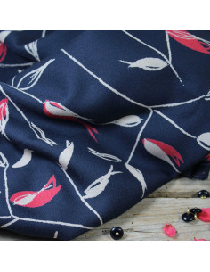 Tissu crêpe de viscose Avena bleu atlantique - Églantine & Zoé 2