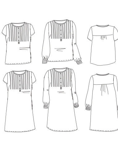 Patron de robe, blouse Atlas - Maison Fauve