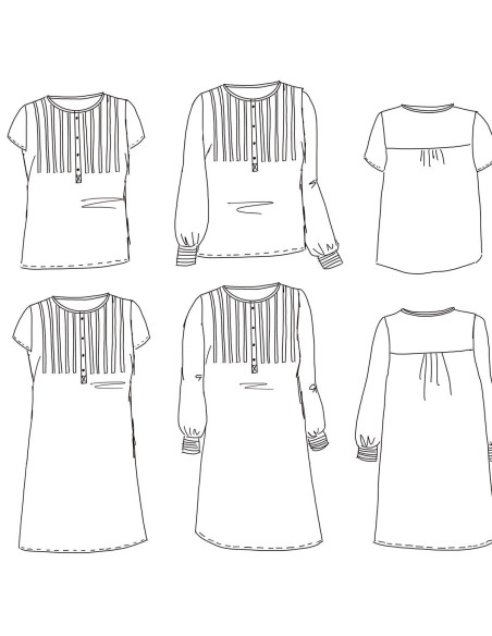 Patron de robe, blouse Atlas - Maison Fauve