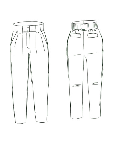 Patron de pantalon Belem - Maison Fauve