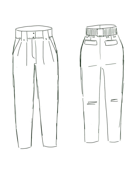 Patron de pantalon Belem - Maison Fauve