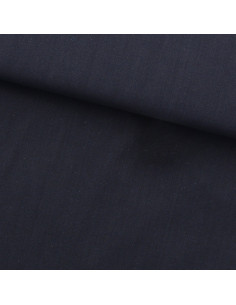 Tissu coton sashiko uni Olympus - Bleu marine