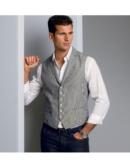 Patron de gilet - Vogue 8987