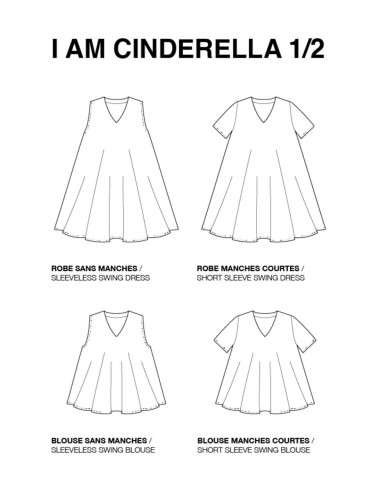 Patron de haut, robe Cinderella - I am patterns