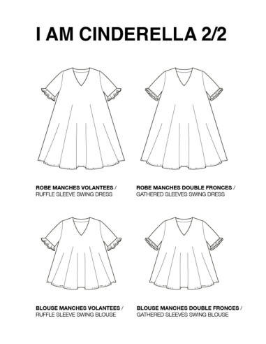 Patron de haut, robe Cinderella - I am patterns