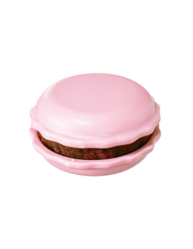 Macaron aiguiseur d´aiguilles et porte aiguilles - Framboise