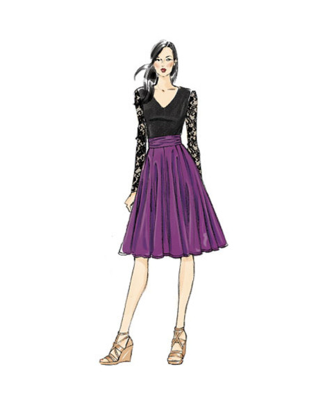 Patron de jupe - Vogue 8980