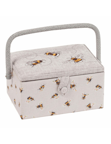 Boite à couture avec broderie - Abeille M