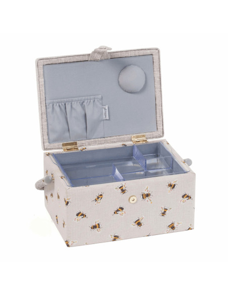 Boite à couture avec broderie - Abeille M