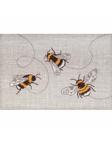 Boite à couture avec broderie - Abeille M