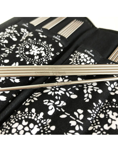 Kit aiguilles double pointes métal ChiaoGoo
